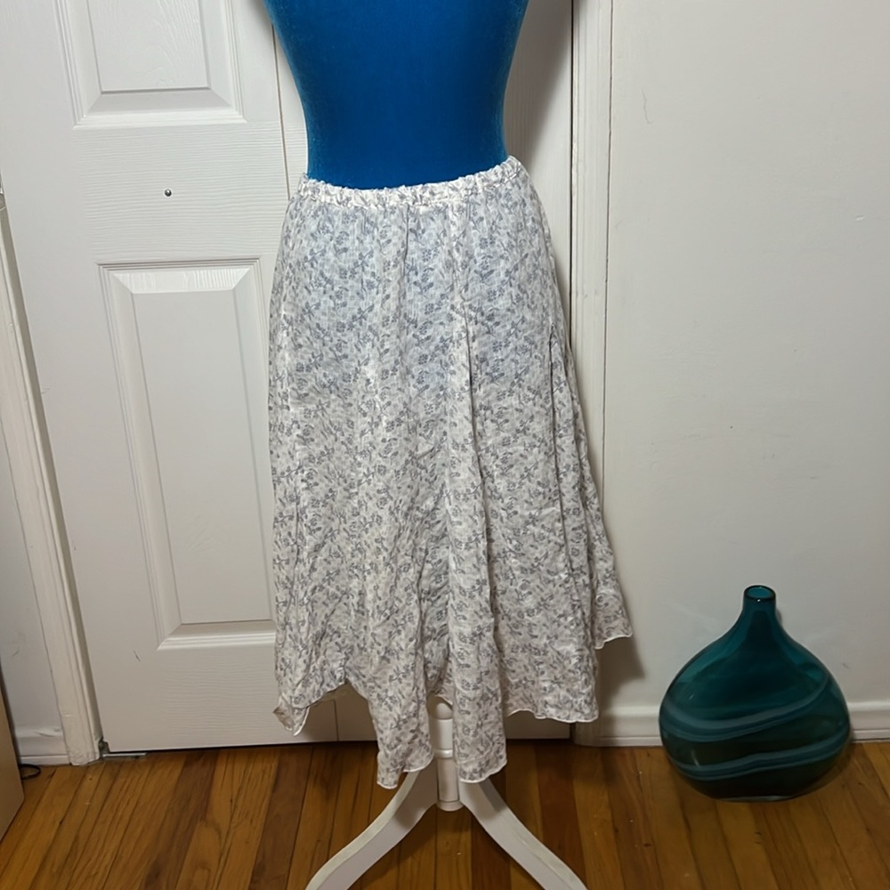 CP SHADES Floral Linen Skirt Small - Picture 4 of 9
